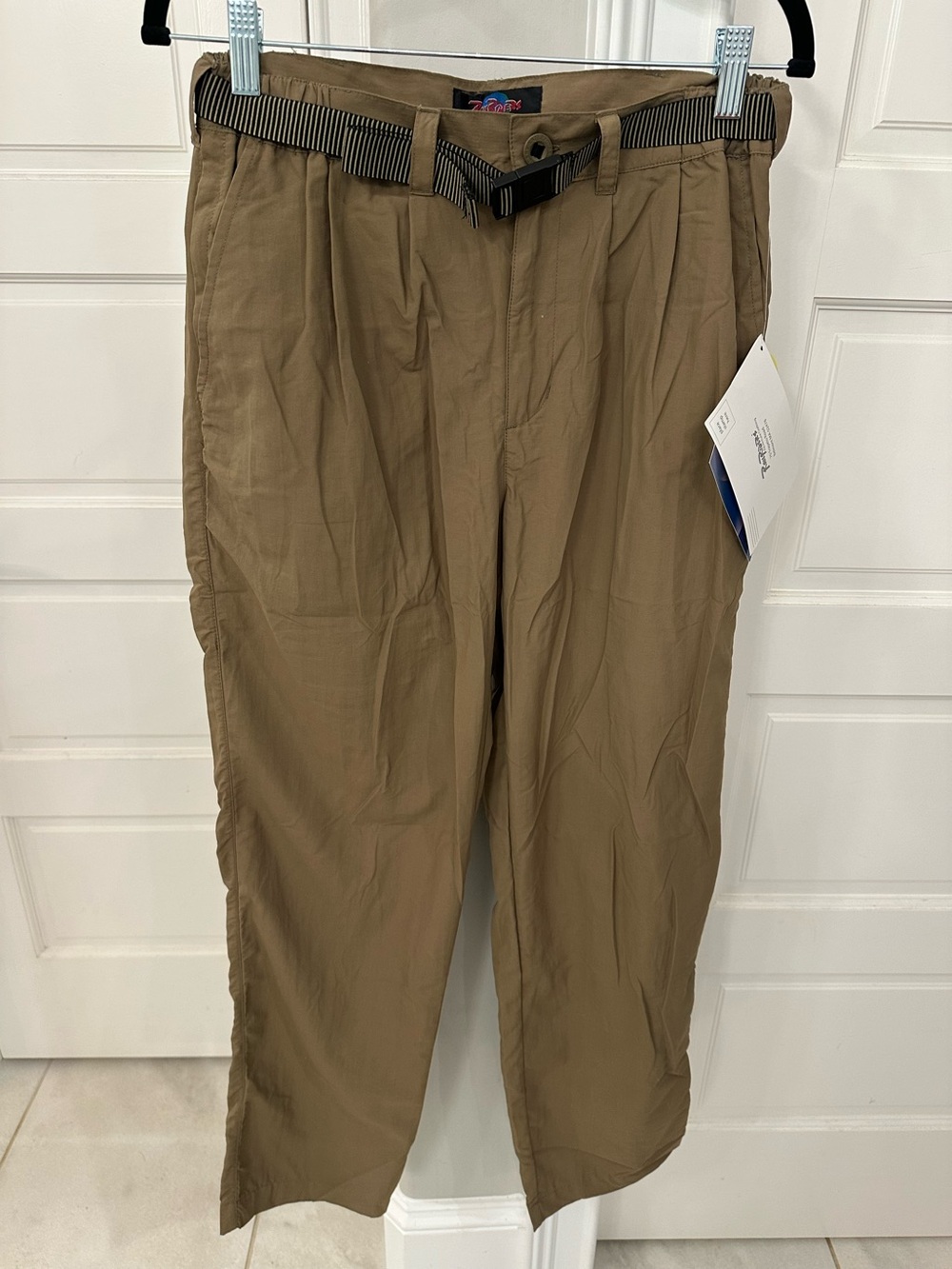 Rail Riders Adventure Khakis Pants Belted Womens Small UPF 30+ Outdoor Gorp NEW